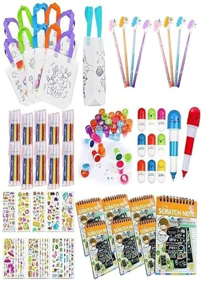 HealthyBee Return Gifts For Kids 70Pcs Birthday Return Gifts for Kids 10 sets each Birthday Return Gifts For Kids Girls Boys Best Combo Gift Items for kids - Image 1